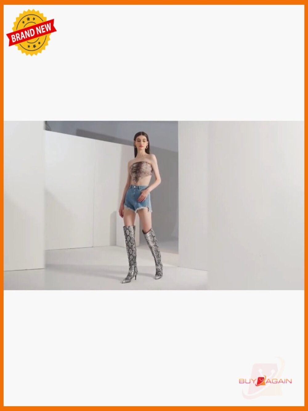 Pointed Toe Stiletto Heel Over the Knee Boots Side Zip Ruched Thigh High Booties - Picture 7 of 7